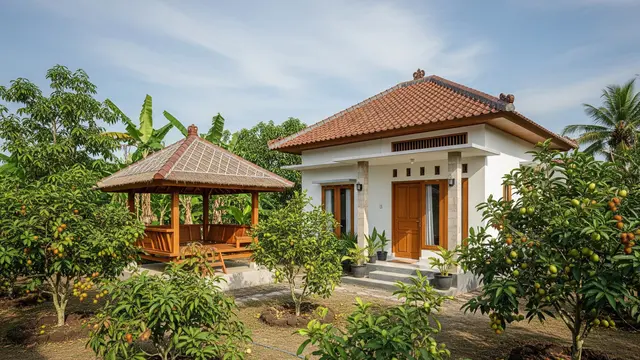 9 Desain Rumah Pedesaan dengan Kebun Buah di Sudut Lahan, Harmoni Alami