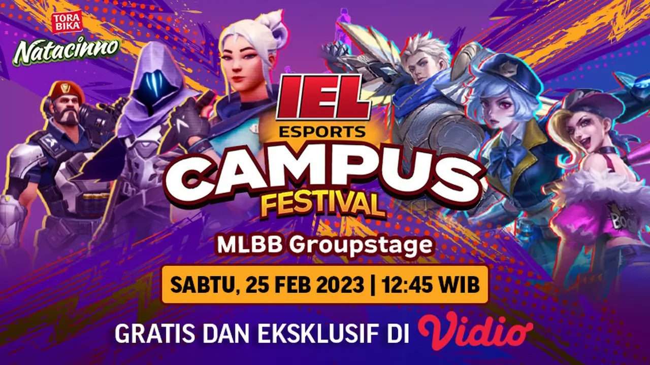 Ekslusif di Vidio, Live Streaming IEL Campus Fest 2023 Group Stage Mobile Legends Bang-Bang Sabtu 25 Februari