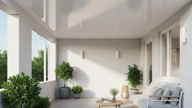 Model Plafon Teras Rumah Kecil yang Bikin Area Depan Terasa Lebih Tinggi (Image by Gemini AI)