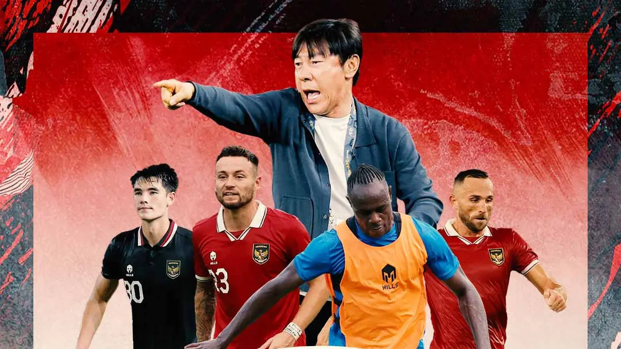 Timnas Indonesia - STY Dikelilingi Elkan Baggot, Marc Klok, Victor Igbonefo, Ilija Spasojevic