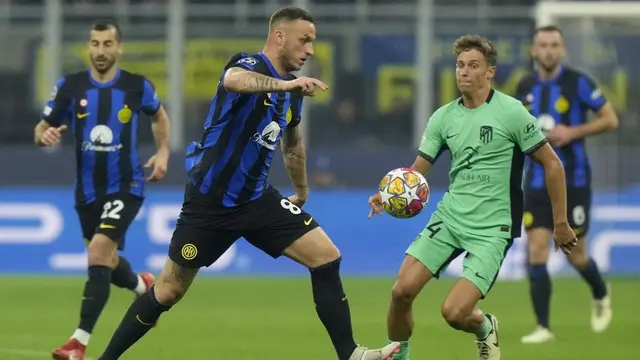 Foto: Marko Arnautovic Sang Pahlawan, Inter Milan Raih Kemenangan Penting Atas Atletico Madrid di Liga Champions