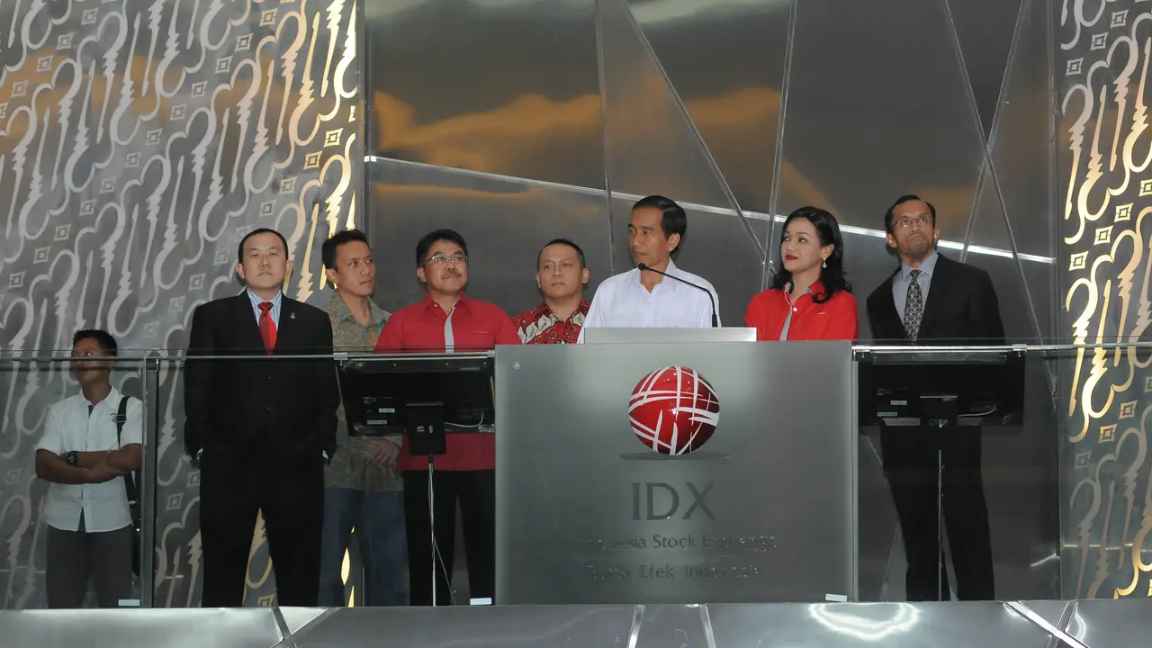 Jokowi di Bursa