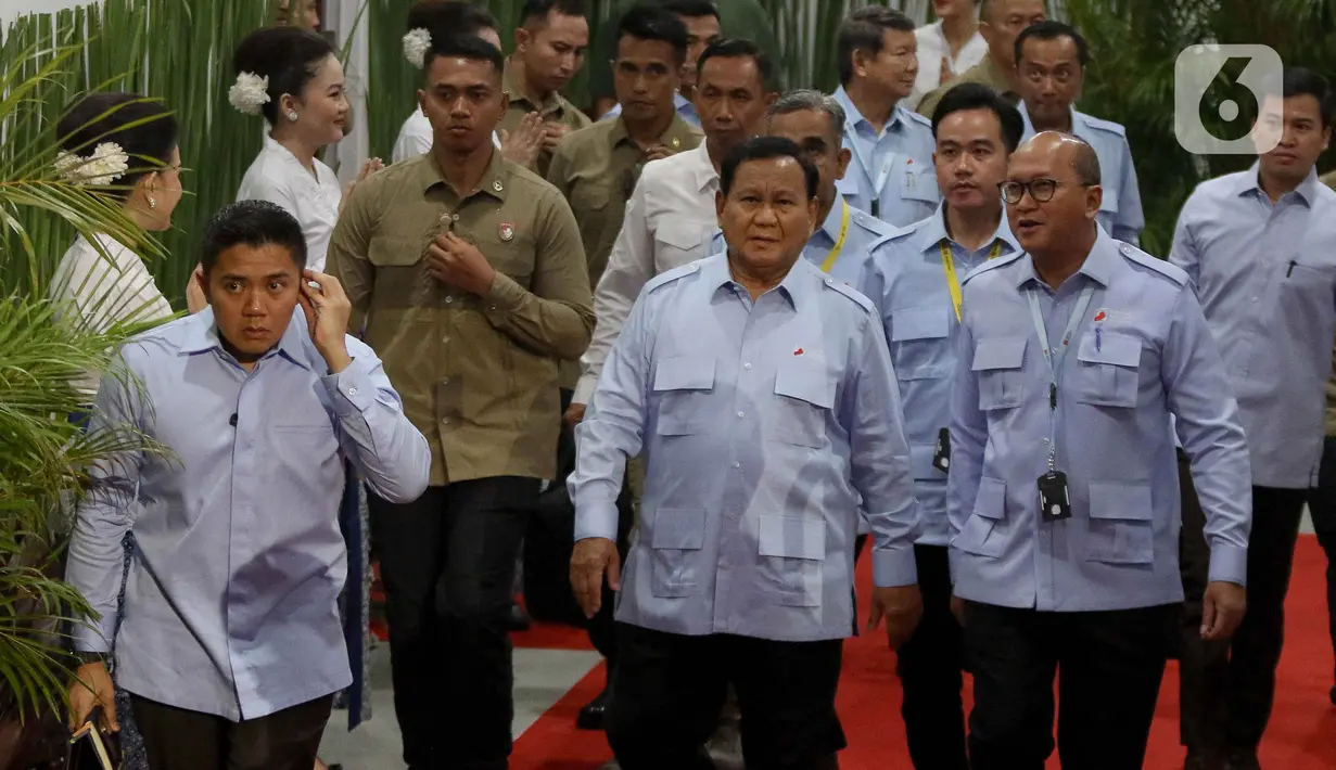 Deklarasi Gerakan Solidaritas Nasional atau disingkat GSN merupakan rangkaian acara strategis Presiden Prabowo Subianto setelah pembekalan Kabinet Merah Putih di Magelang, Jawa Tengah. (Liputan6.com/Herman Zakharia)