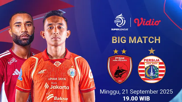 Siaran langsung PSM vs Persija eksklusif di Vidio. (dok. vidio.com)