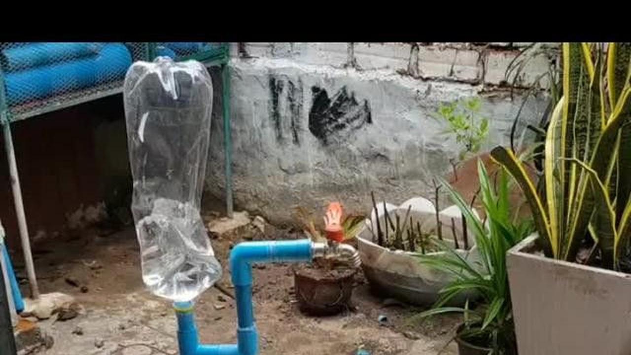 Video Cara Mudah Bikin Air Keran Mengalir Deras Cuma Modal Botol Plastik Bekas