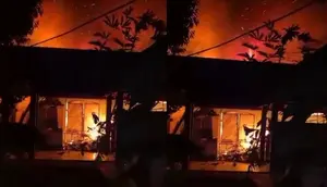 RSUD Ryacudu Kotabumi Kebakaran, Sempat Terdengar Ledakan