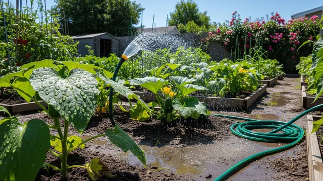 Kesalahan Menyiram Kebun Sayur yang Sering Dilakukan (AI Generated)