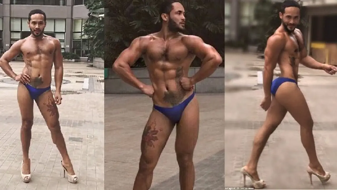 Berjalan Anggun Bak Miss Universe, Pria Macho Ini Jadi Viral