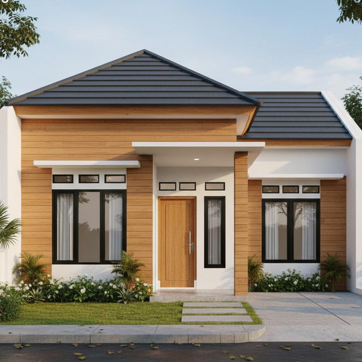 8 Gambar Rumah Minimalis Atap Limas, Desain Elegan yang Cocok untuk Lahan Kecil maupun Luas