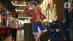 One Piece Cafe memiliki karakter atmosfer menggambarkan karakter anime One Piece. (Liputan6.com/Angga Yuniar)