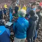 Tim Ekspedisi Gunung Kerinci Elpala SMA 68, akhirnya tiba di puncak setinggi 3.805 meter di atas permukaan laut, Minggu (30/6) pagi (Istimewa)