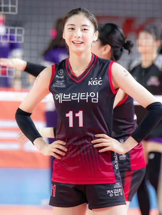 Tim voli Daejeon Jungkwanjang Red Sparks mendadak jadi perhatian warga Indonesia. [Instagram.com/p_hyemin_]