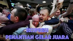 Para pemain Leicester City sontak merayakan gelar Premier League pertama kali setelah Chelsea menahan imbang Tottenham Hotspur di Stamford Bridge (2/5/2016). Ekspresi luar biasa atas penantian gelar pertama selama 132 tahun sejarah The Foxes.