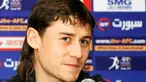 Server Djeparov of Uzbekistan answers questions at a press conference before the Asian Football Confederation (AFC) Player of the Year awards in Shanghai on November 24, 2008. AFP PHOTO/Mark RALSTON 