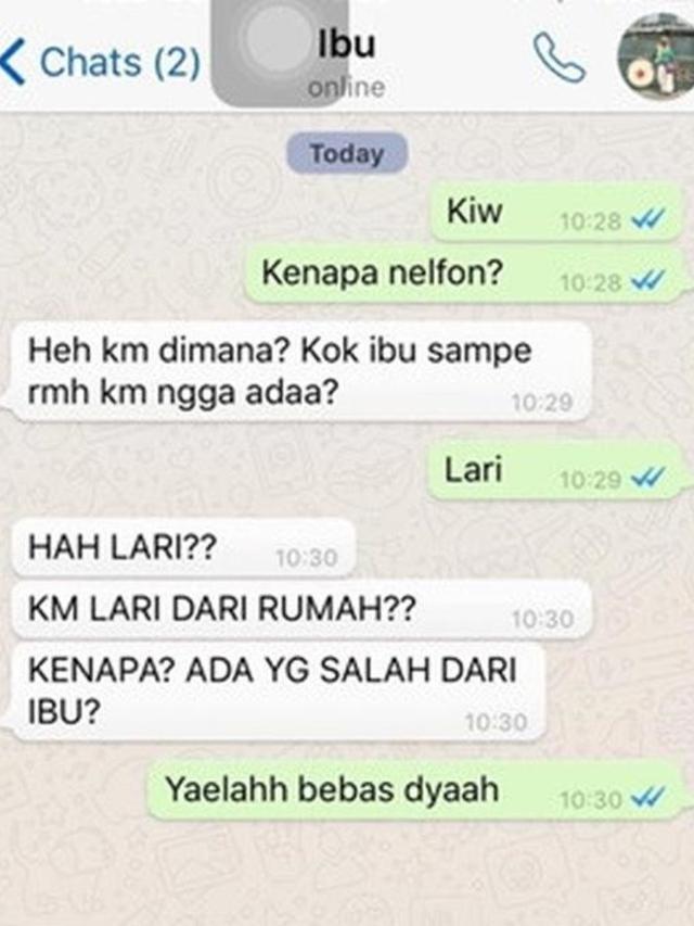 7 Chat Ibu Bertanya Ini Ujungnya Bikin Ngakak