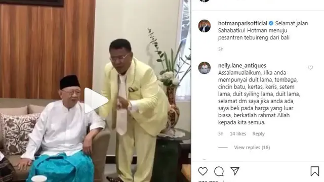 Unggahan Hotman Paris di Instagram. (Foto: Instagram @hotmanparisofficial)