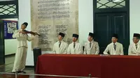 Diorama suasana Kongres Pemuda II yang seakan-akan pengunjung turut hadir dalam kongres tersebut. (dok. Liputan6.com/Gabriella Ajeng)