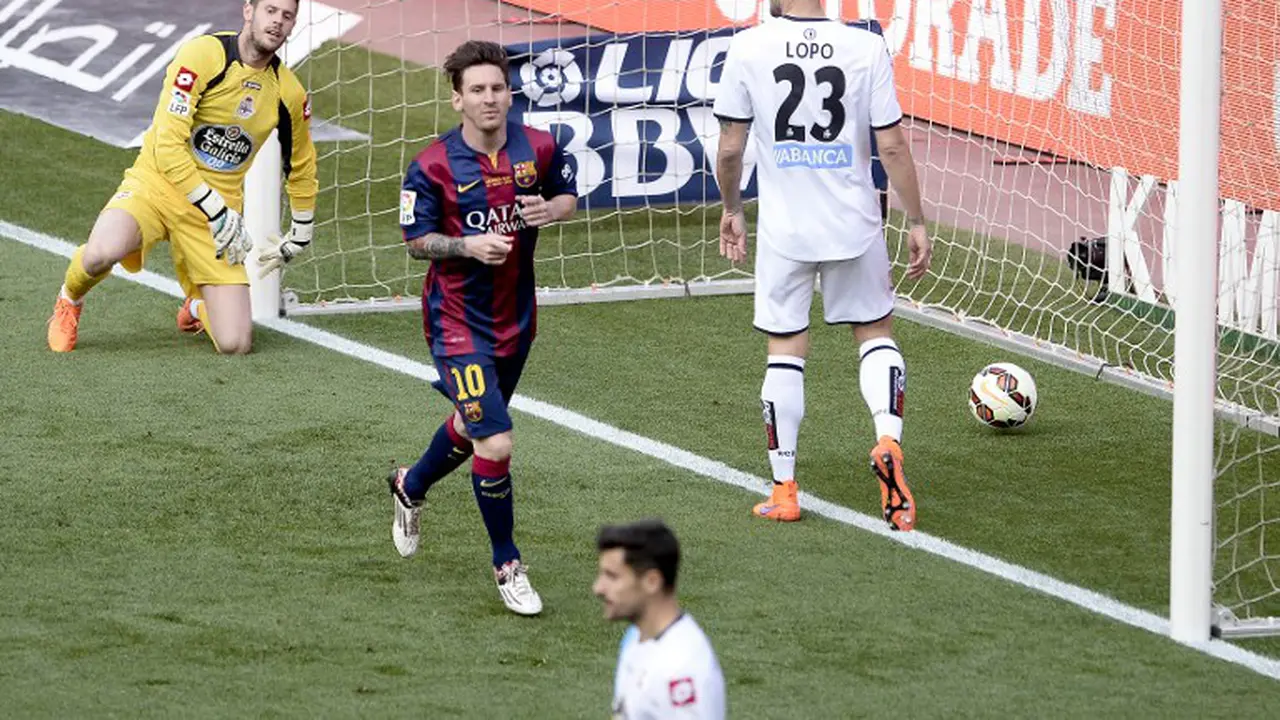 Selebrasi Juara Barcelona di Camp Nou