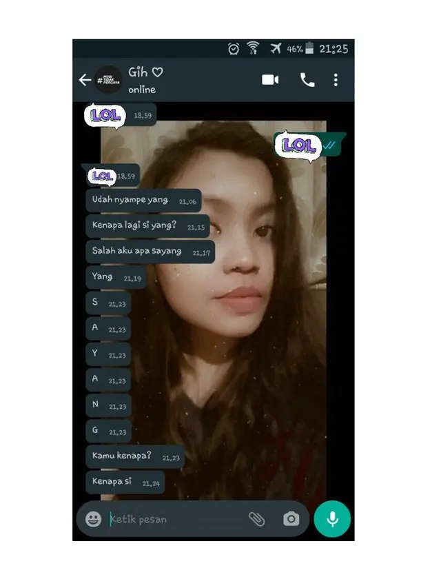 6 Chat Spam Rayu Pacar Tidak Ngambek Lagi Ini Bikin Baper