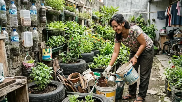 Mengurangi Limbah Rumah Tangga (AI Generated)