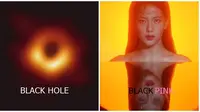 Meme Cocokologi Foto Black Hole yang Perdana Kali Dipublikasi (Sumber: Twitter/@almarietmndng)