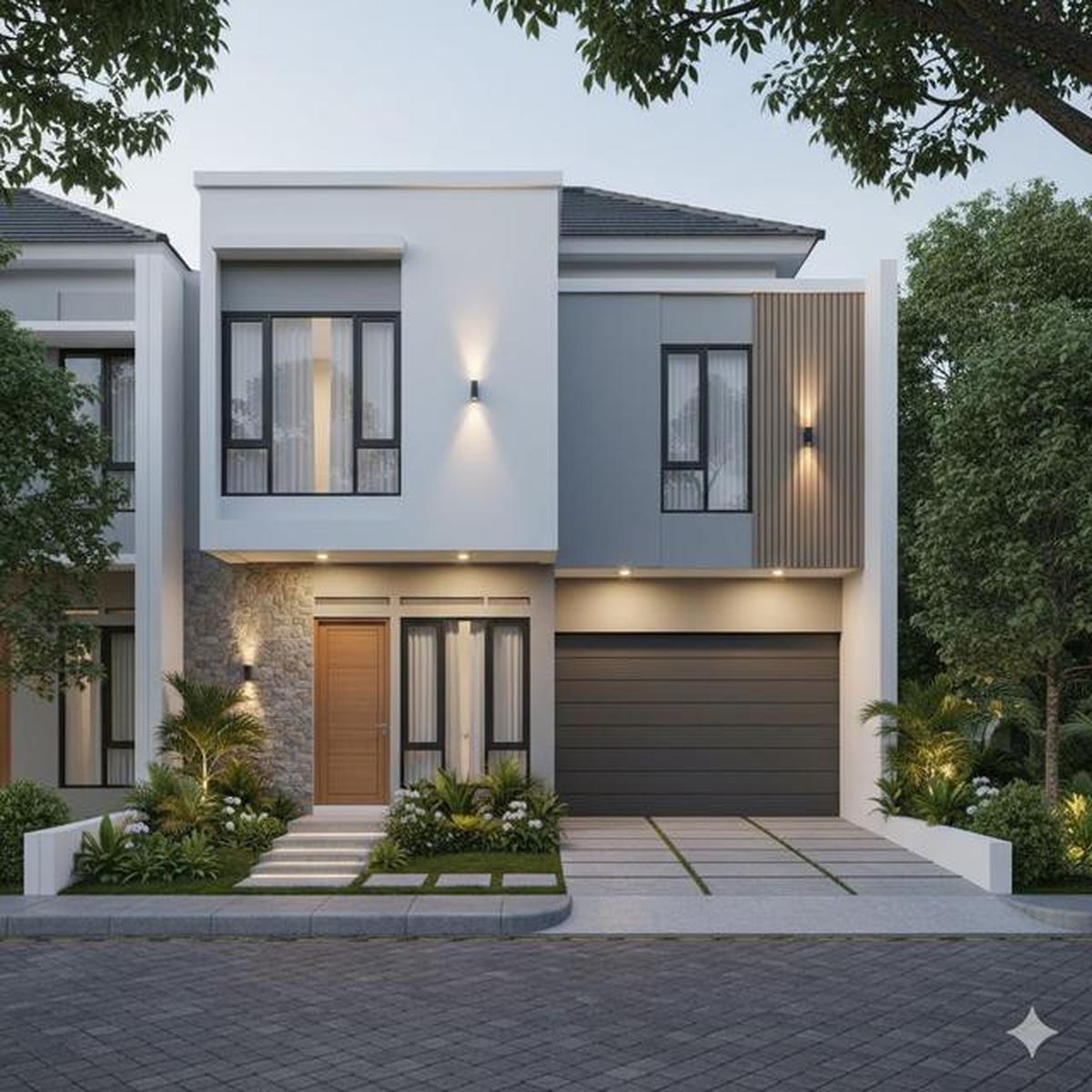 7 Gambar Rumah Minimalis Modern Kekinian dengan Garasi Mobil, Inspirasi Hunian Fungsional dan Elegan