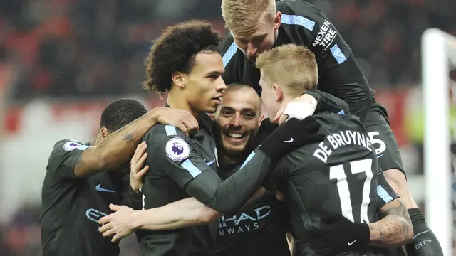 Manchester City Tumbangkan Arsenal