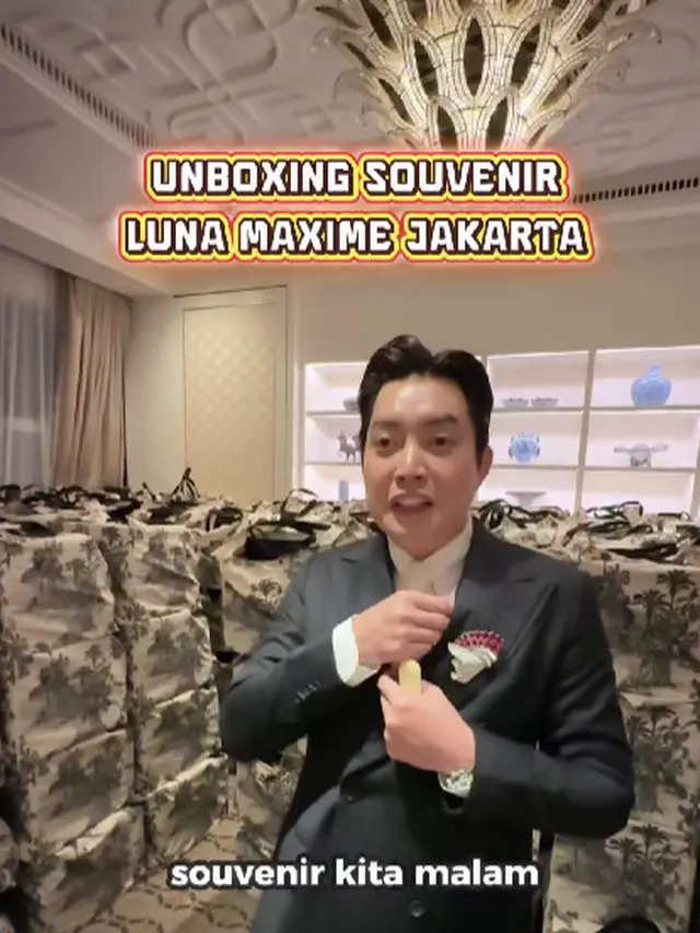 Souvenir Pernikahan Luna Maxime di Jakarta (Foto: Instagram @edrictjandra)