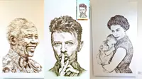 David Foster menghabiskan 30 ribu paku untuk karya seni ukuran besar, 5 ribu paku untuk karya seni berukuran kecil. (Foto: Odditycentral)