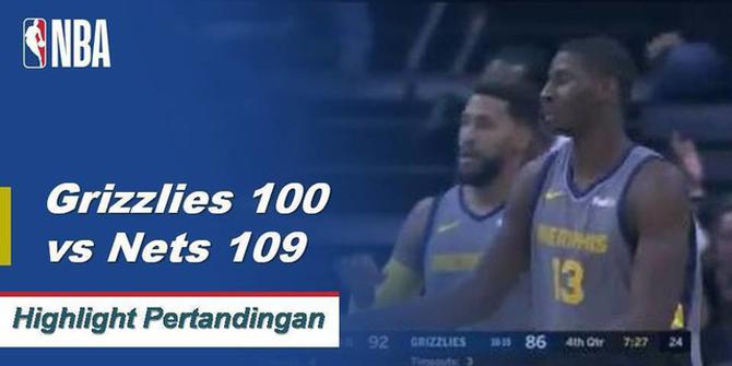 Cuplikan Pertandingan NBA : Nets 109 vs Grizzlies 100
