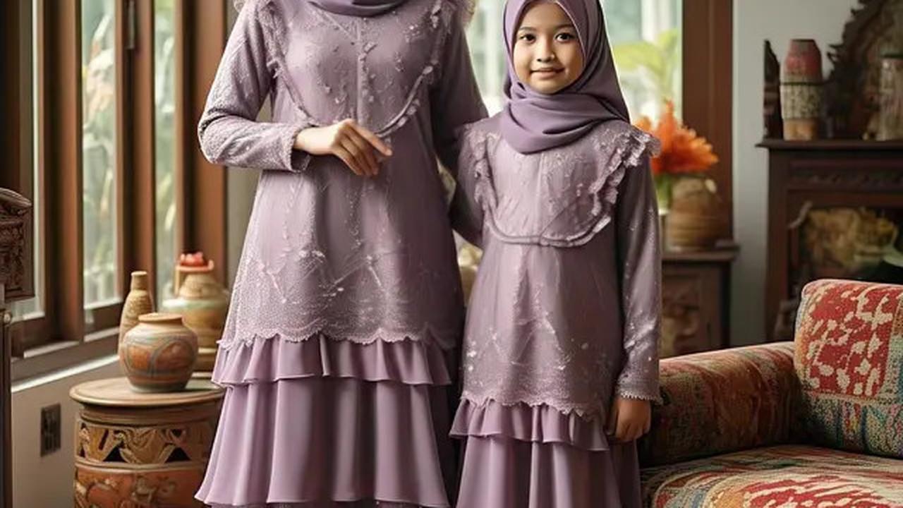 5 Model Gamis Brokat Couple Ibu dan Anak, Saatnya Tampil Stylish untuk Berbagai Acara di 2025