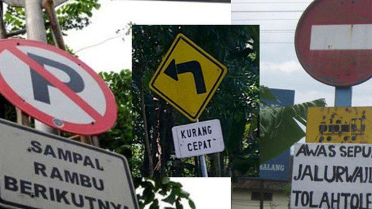 Rambu-Rambu Lalu Lintas Unik (Kaskus)