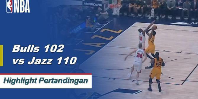 Cuplikan Hasil Pertandingan NBA : Jazz 110 vs Bulls 102