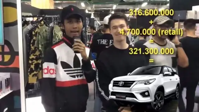 Harga outfit anak muda ini setara mobil Fortuner (foto: Facebook/Aak Prast)