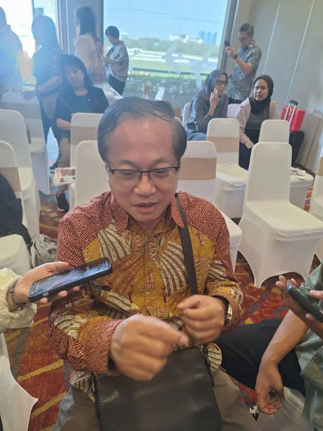 Para perwakilan dan alumni pendidikan tinggi Taiwan menyampaikan peluang studi bagi para pelajar, guru, dan dosen yang ingin melanjutkan studi. (Foto: Adinda Retno Aryani/Liputan6.com)