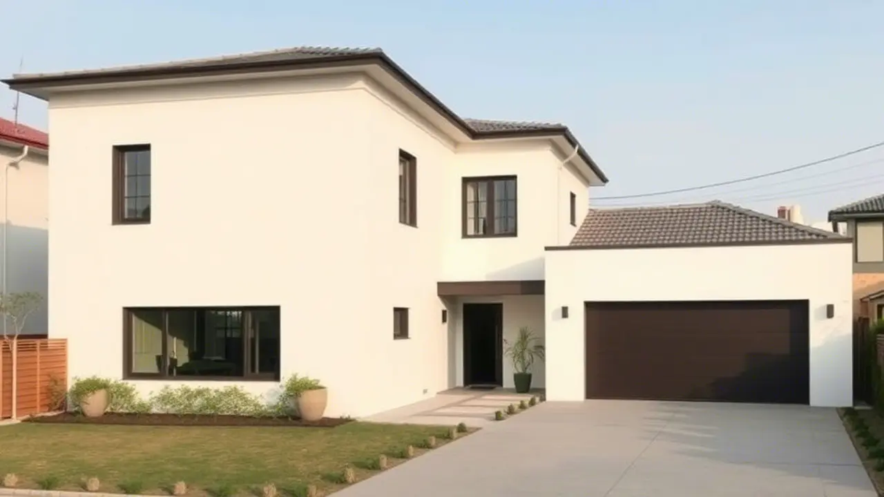 Model rumah dengan garasi memadai