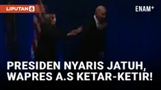 Joe Biden Nyaris Jatuh dari Atas Panggung, Wakil Presiden A.S Panik Sendiri