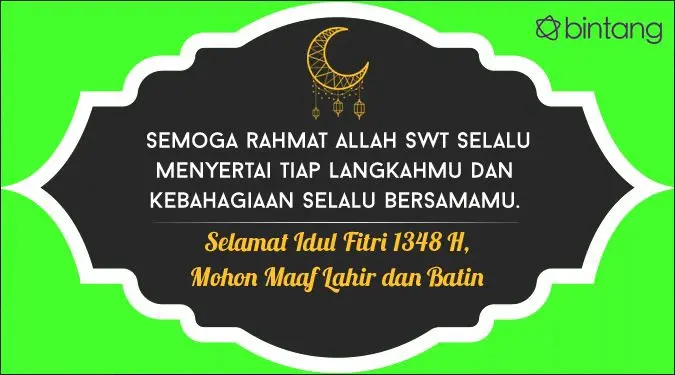 Ucapan Selamat Idul Fitri 2017 (Desain: Muhammad Iqbal Nurfajri/Bintang.com)