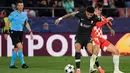 Hingga akhir pertandingan, tidak ada lagi gol yang tercipta. The Reds unggul 1-0 atas Girona. (Josep LAGO/AFP)