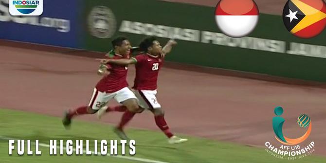 VIDEO: Highlights Piala AFF U-16 2018, Timnas Indonesia Vs Timor Leste 3-0