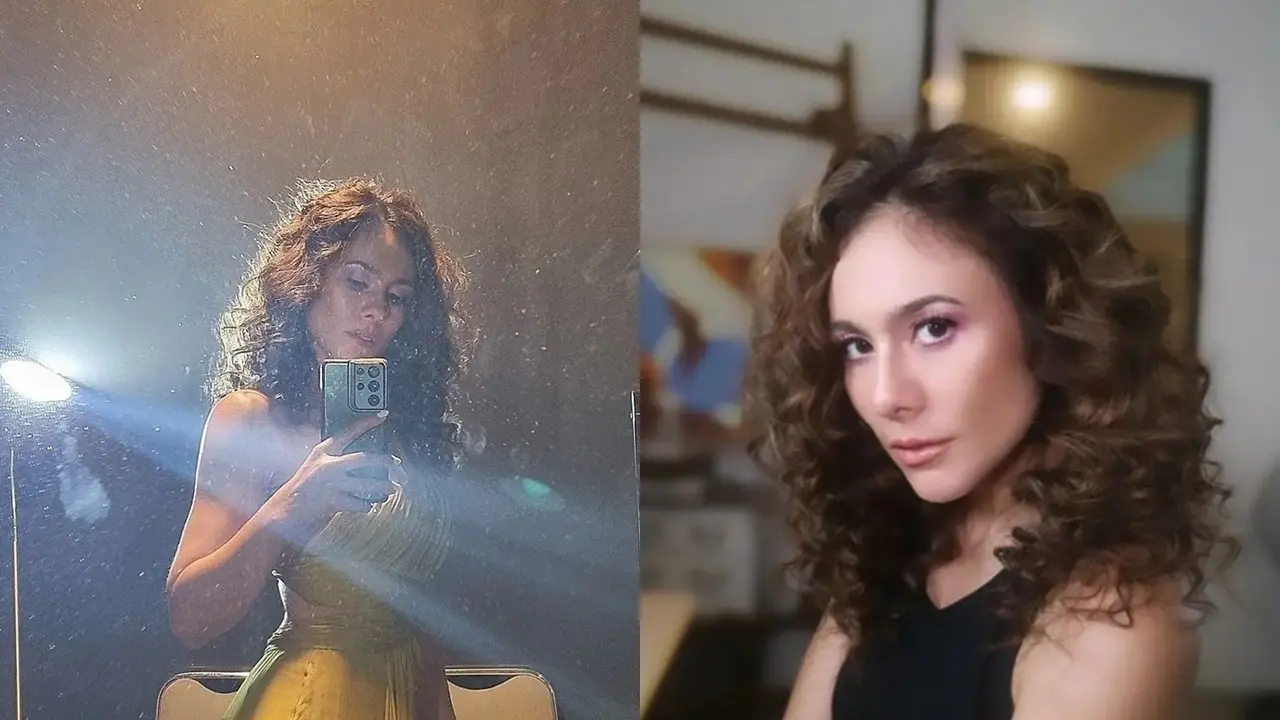 Wulan Guritno dengan Rambut Keriting