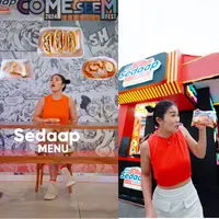 Keserian Kelly Courtney di Come See Mie Fest Bandung 2024. (c)&nbsp;kellycourtneyy/Instagram