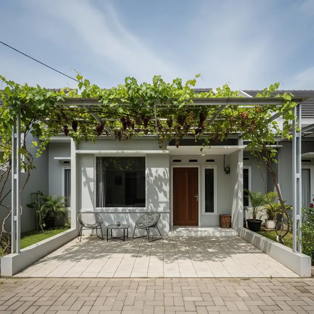 9 Inspirasi Kanopi Alami dari Pohon Buah Merambat, Sejuk dan Estetis untuk Hunian