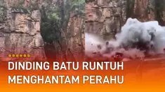 Insiden mengerikan terjadi di kawasan wisata air terjun di tenggara Brasil.