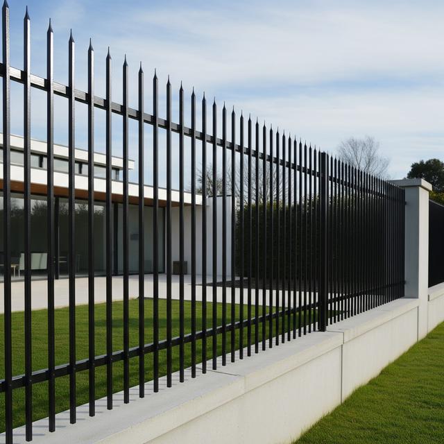 Model Pagar Besi Minimalis Anti Maling dan Anti Ular (Image by Gemini AI)