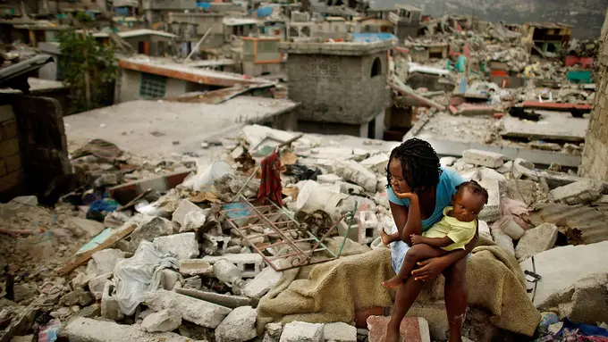 10 Foto Menyedihkan Korban Angin Topan di Haiti