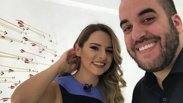 Kristi Reci bersama tunangannya, Gregor Rama yang merupakan putra Perdana Menteri Albania Edi Rama. (globintel.com)