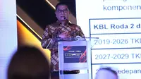 Kepala Staf Kepresidenan (KSP) Moeldoko memberikan sambutan dalam rangkaian Liputan6.com Awards yang digelar Liputan6.com dan Fimela di Jakarta, Rabu (31/7/2024). (Liputan6.com/Angga Yuniar)