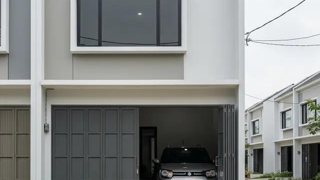 10 Desain Rumah Sempit Ada Garasi Mobil Kecil, Solusi Lahan Terbatas
