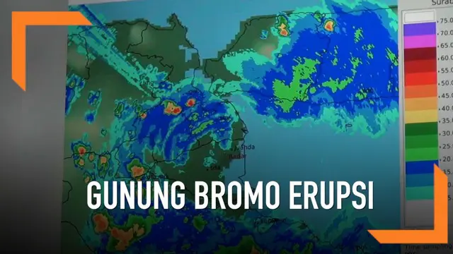 Erupsi Gunung Bromo belum membuat penerbangan dari dan menuju Surabaya maupun Bali terganggu.
